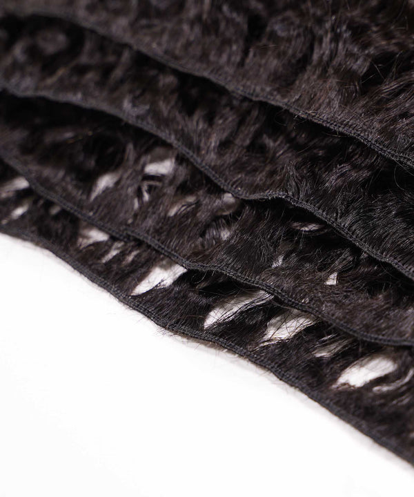 Tight Curly Hand-Tied Rows