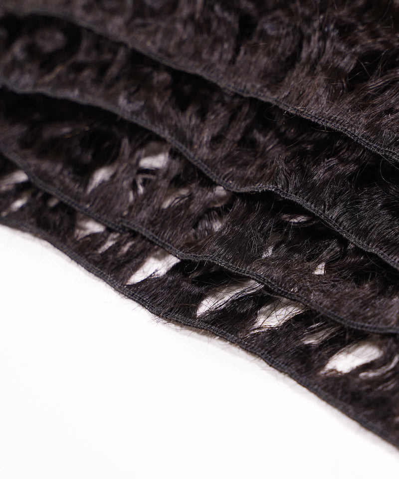 Tight Curly Hand-Tied Rows