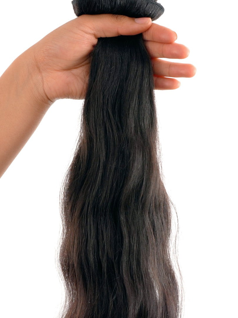 wavy virgin hand-tied weft by perfect locks