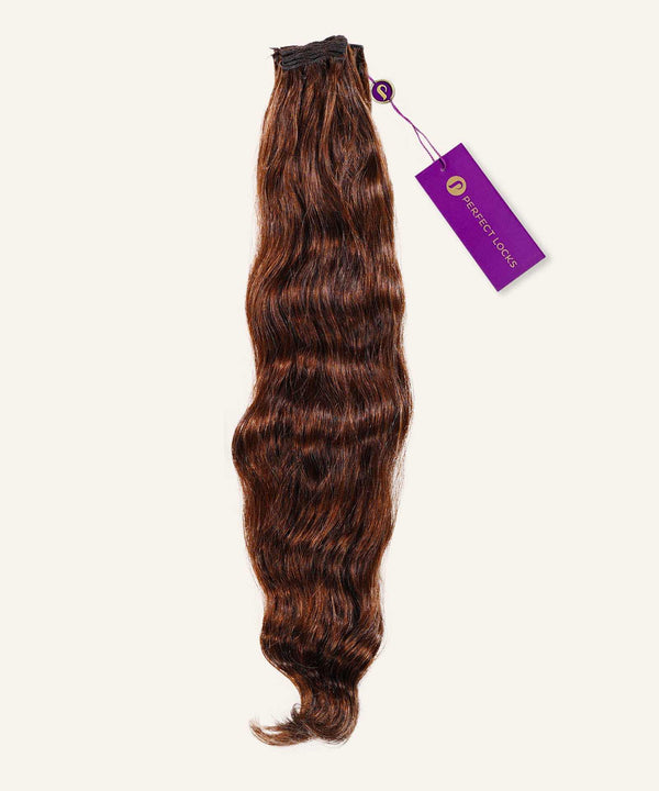 Wavy Double Drawn Hand-Tied Weft