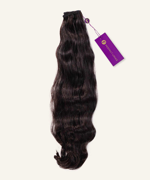 Wavy Double Drawn Hand-Tied Weft