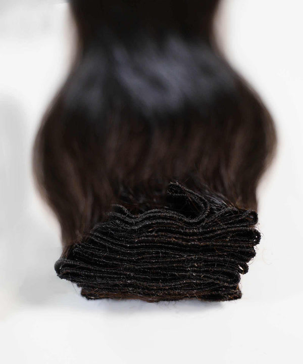 Wavy Double Drawn Hand-Tied Weft