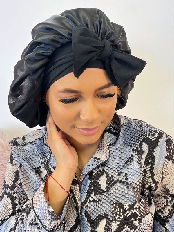 Satin-Silk Hair Bonnet – Perfect Locks