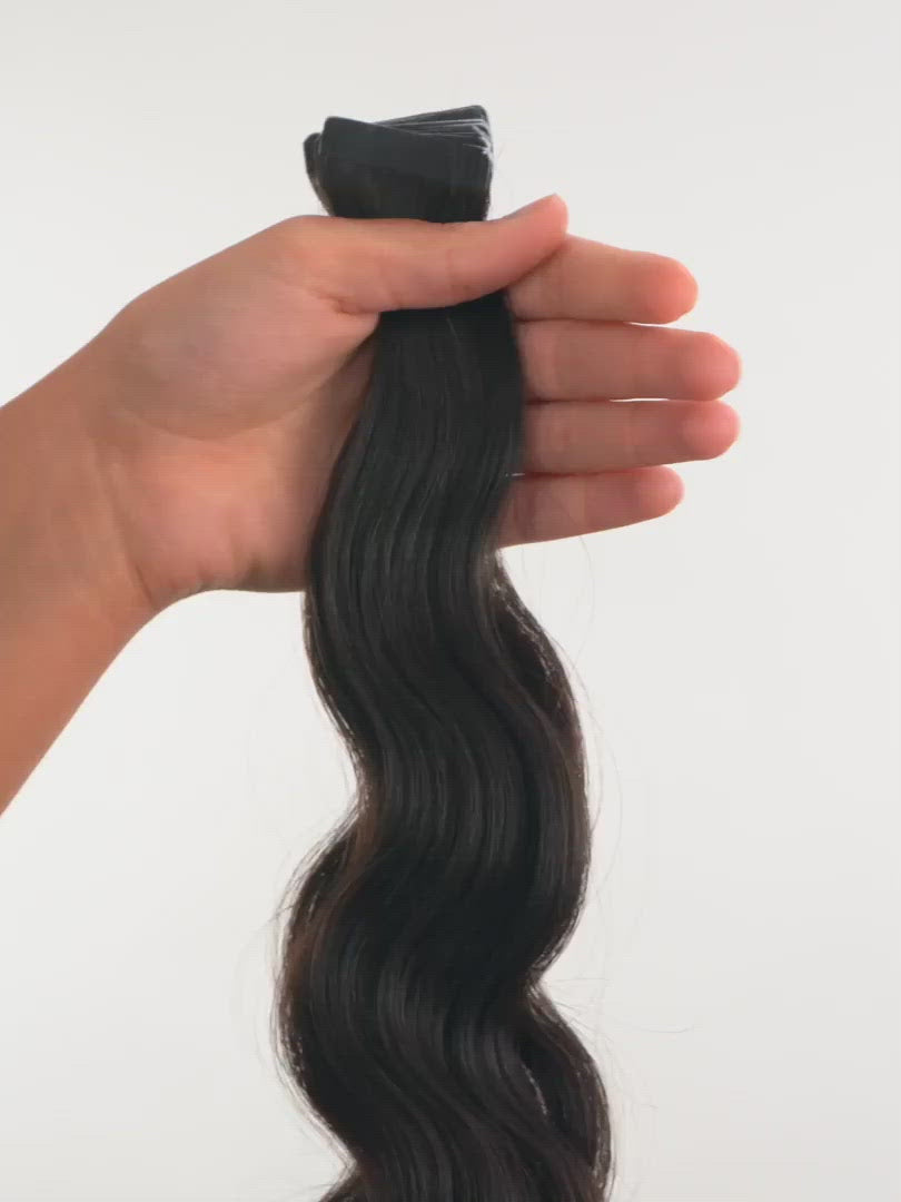 Wavy Classic Tape-In Hair Extensions product video preview