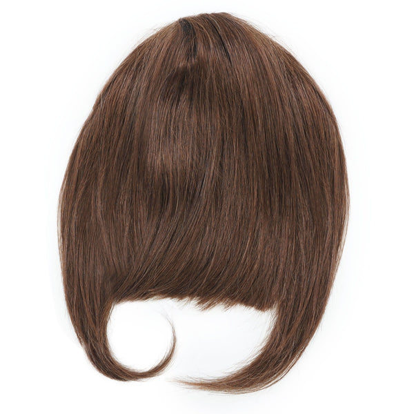 brown clip in bang extensions