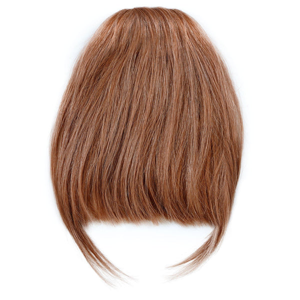 light brown clip in bang extensions