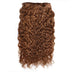 Curly Colored Hair Machine Weft