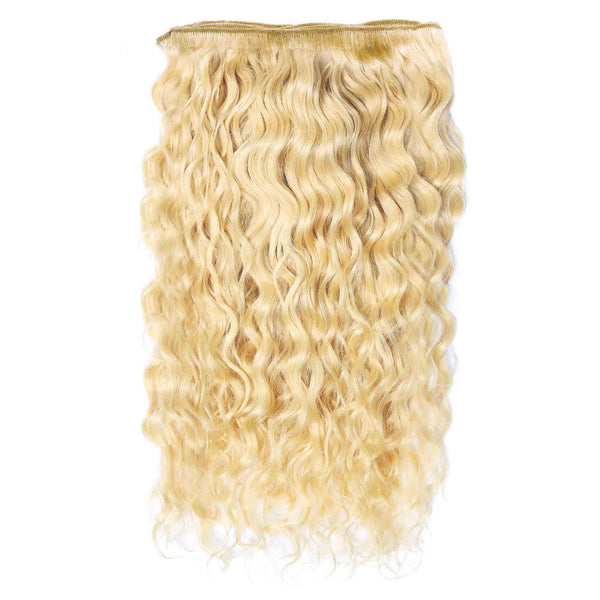 Curly Colored Hair Machine Weft