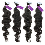 4 x Curly Tape-In Hair Extension Bundle Deal (40 Pieces)