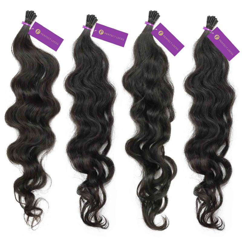 4 x Curly Fusion I-Tip Hair Extension Bundle Deal