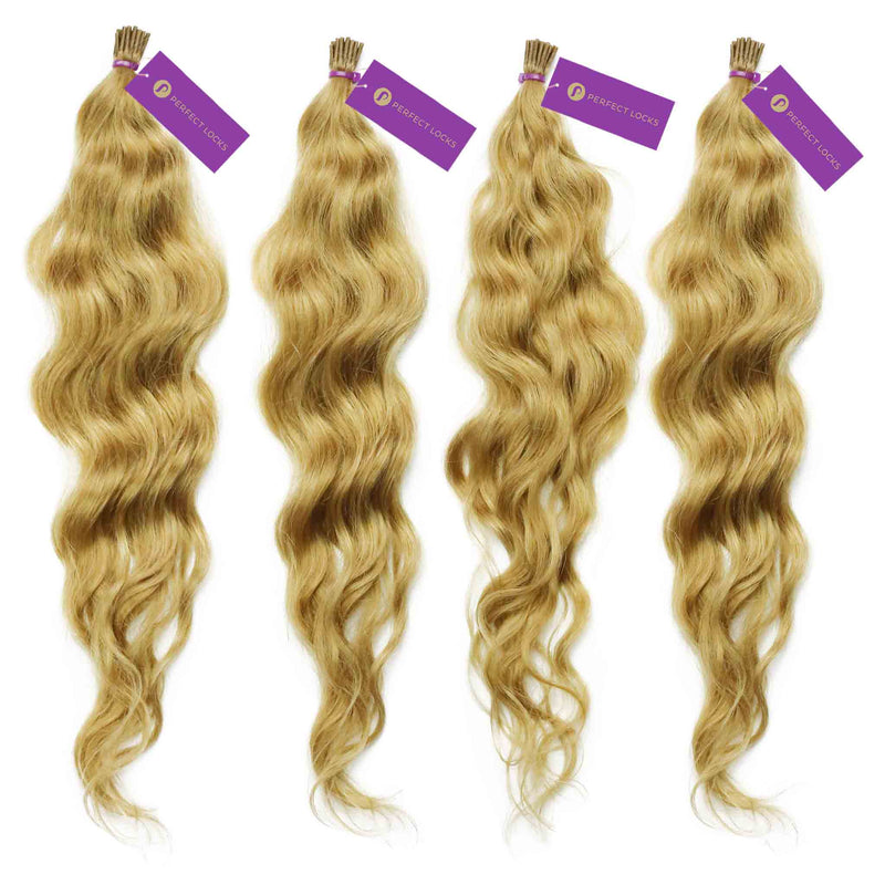 4 x Curly Fusion I-Tip Hair Extension Bundle Deal