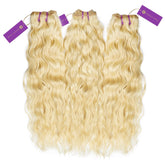 3 x curly colored machine weft bundle deal by perfect locks
