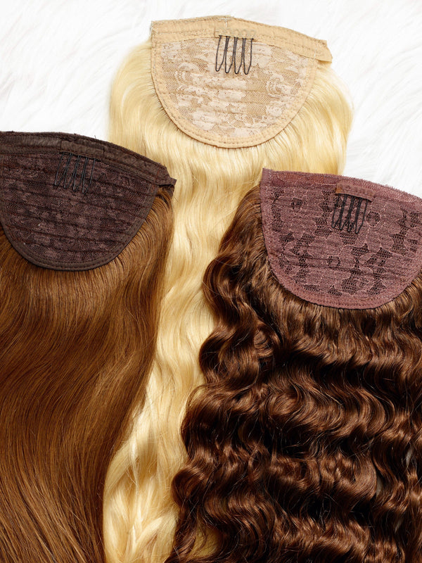 6 Pieces Solid Brown Hair Extension Feathers