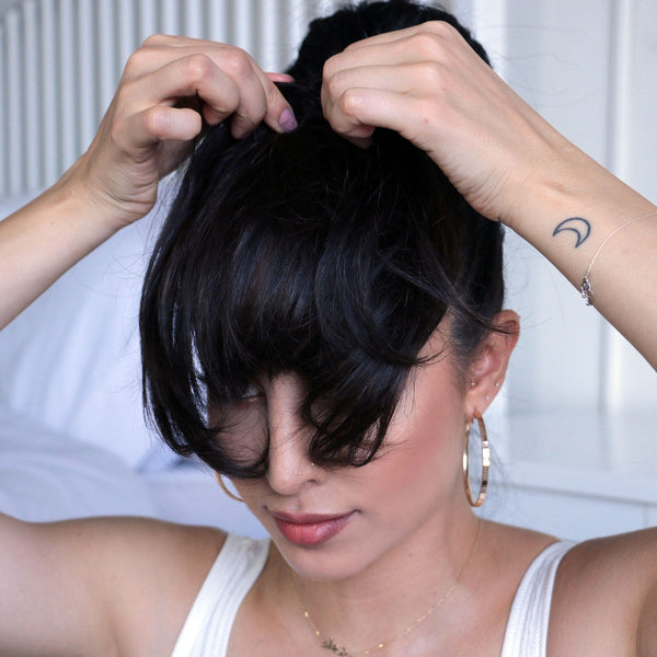 how to install clip-in bangs