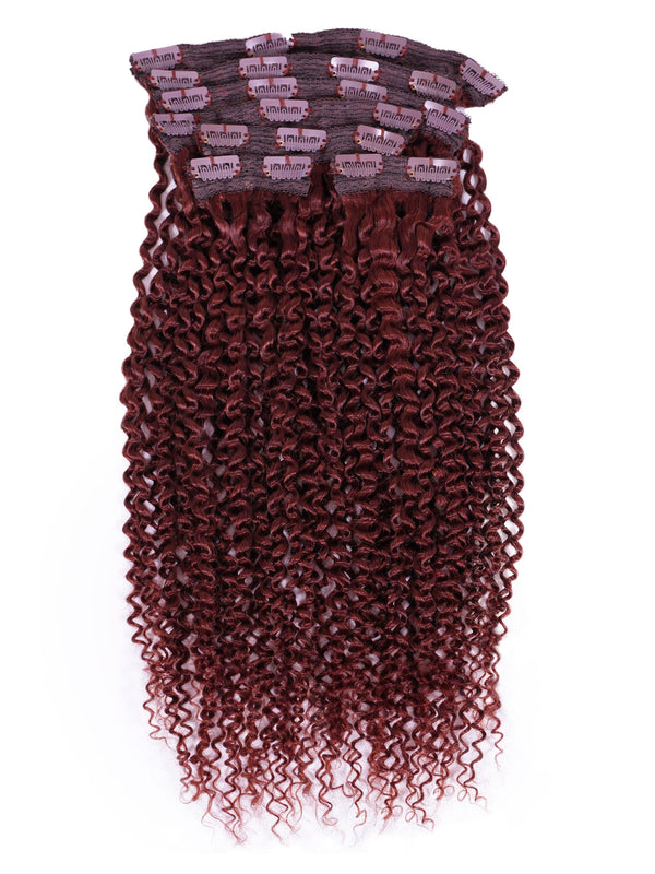 Kinky Curly Lace Clip In Hair Extensions