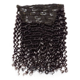 Tight Curly Lace Clip Ins Natural Black #color_natural-black-(1B)