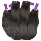 4 x straight virgin machine weft bundle deal by perfect locks