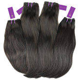 4 x straight virgin machine weft bundle deal by perfect locks