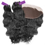 2 x wavy virgin machine weft bundle + frontal deal by perfect locks