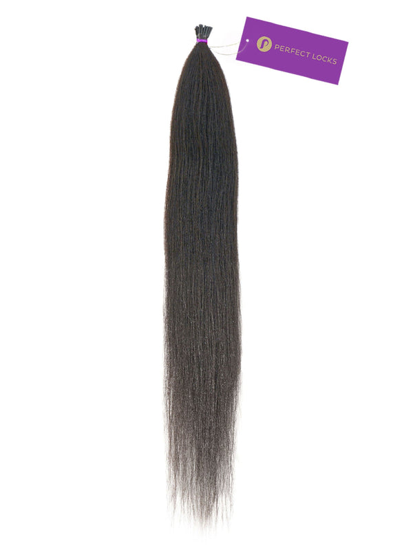relaxed straight fusion hair