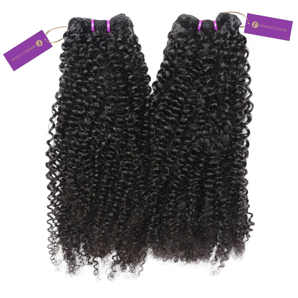 2 x Tight Curly Machine Weft Bundle Deal
