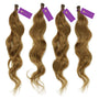 4 x Wavy Fusion I-Tip Hair Extension Bundle Deal