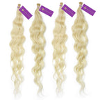 4 x Wavy Fusion I-Tip Hair Extension Bundle Deal